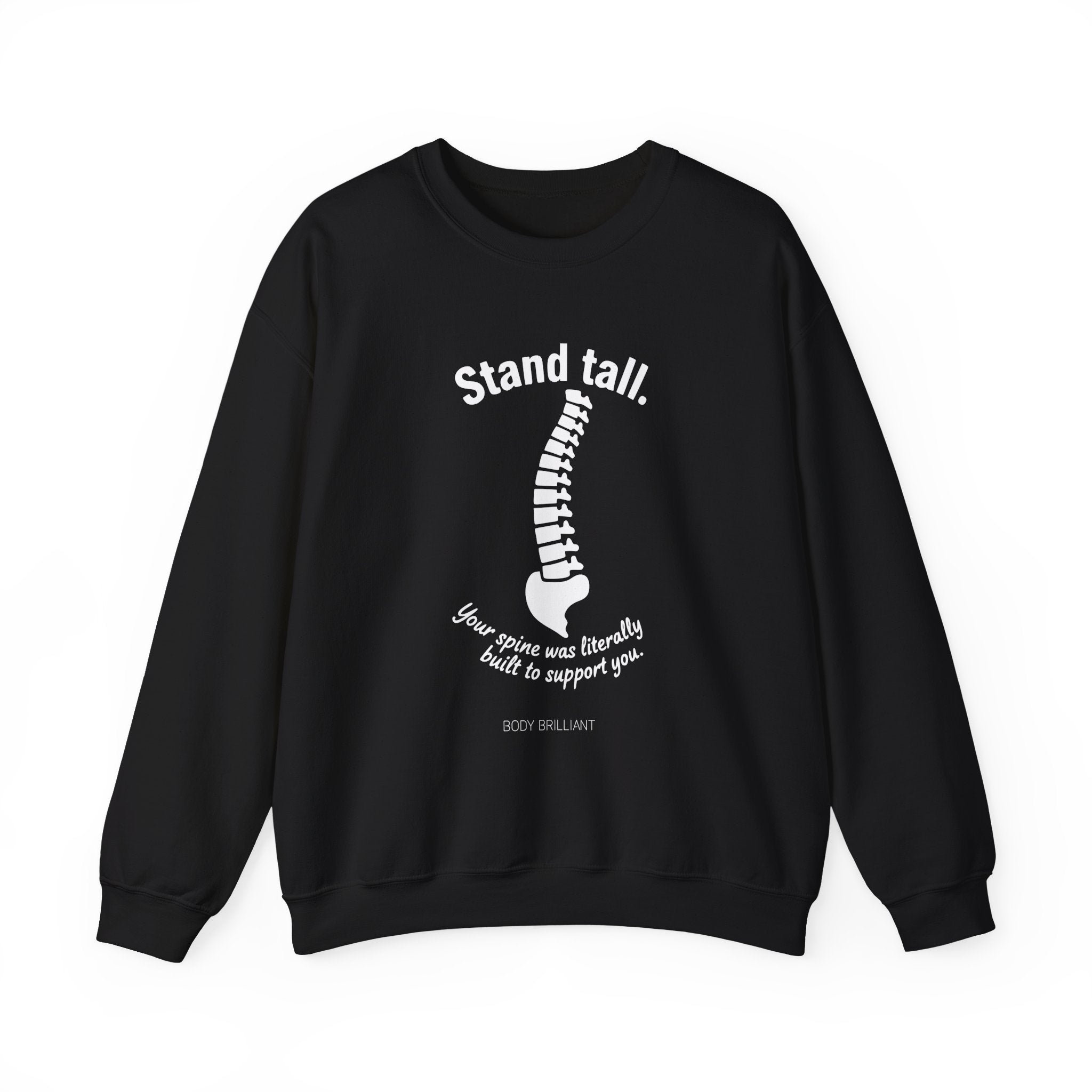 Stand tall Sweatshirt | Inspirational Crewneck, Gift for Fitness Lovers, Motivational Apparel, Unisex Sweatshirt, Cozy Fitness Wear
