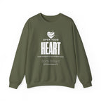 Open Your Heart Sweatshirt | Inspirational Crewneck, Gift for Fitness Lovers, Motivational Apparel, Unisex Sweatshirt, Cozy Fitness Wear