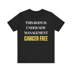 Cancer free Tee, Unisex Jersey Shirt, Motivational Gift, Spiritual Apparel, Perfect for Everyday Wear