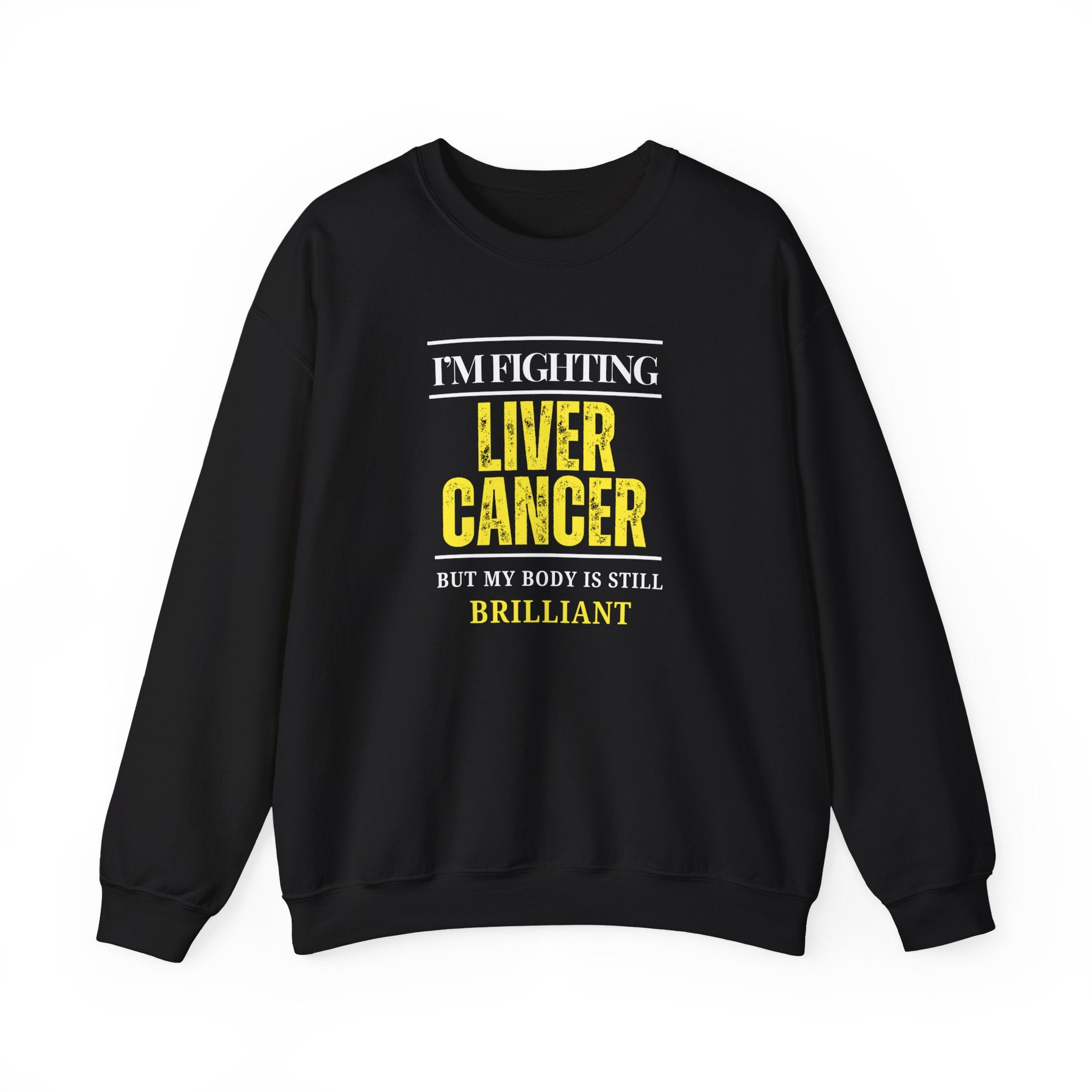 I'm fighting liver cancer Sweatshirt | Inspirational Crewneck, Gift for Fitness Lovers, Motivational Apparel, Unisex Sweatshirt, Cozy Fitness Wear
