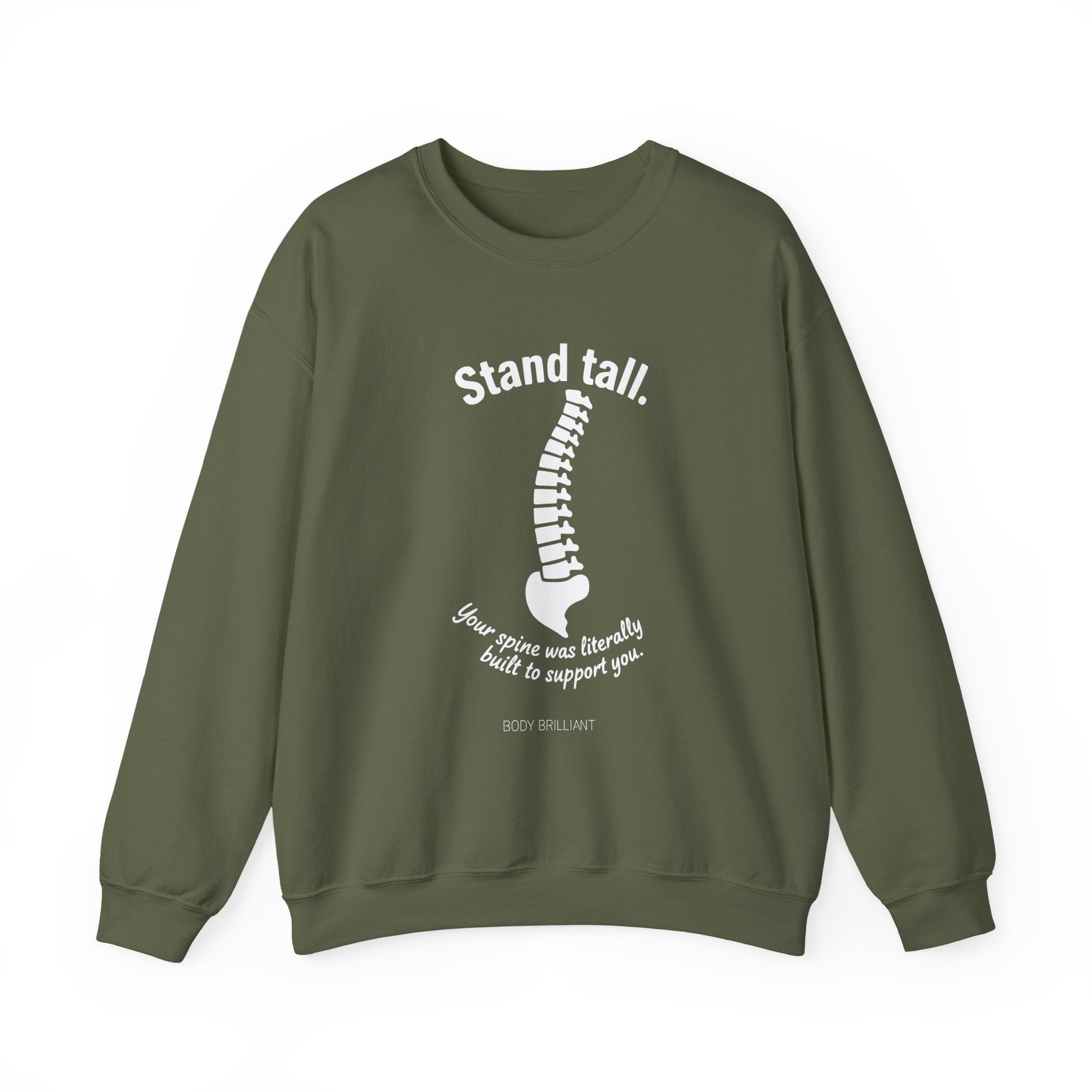 Stand tall Sweatshirt | Inspirational Crewneck, Gift for Fitness Lovers, Motivational Apparel, Unisex Sweatshirt, Cozy Fitness Wear
