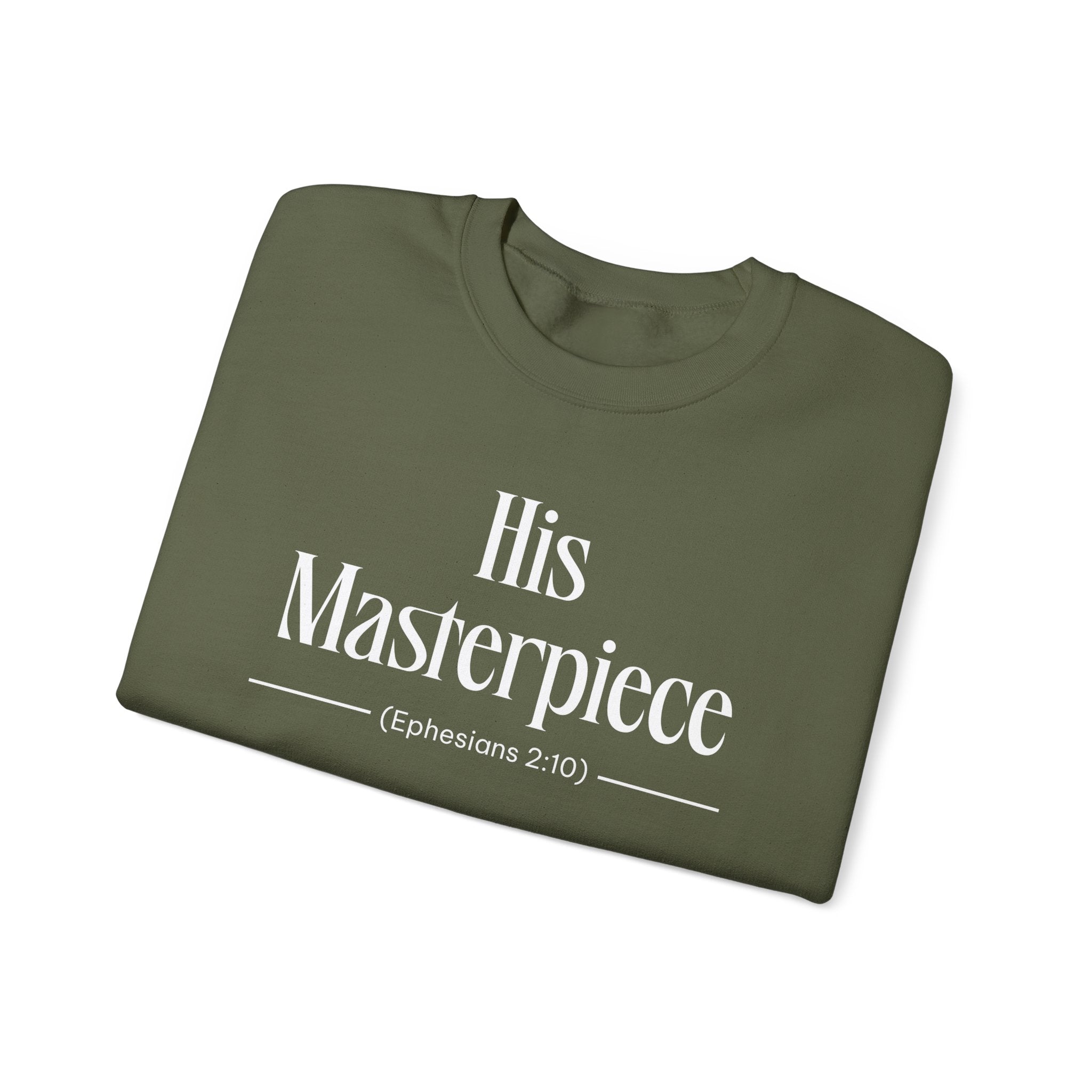 His Masterpiece Sweatshirt | Inspirational Crewneck, Gift for Fitness Lovers, Motivational Apparel, Unisex Sweatshirt, Cozy Fitness Wear