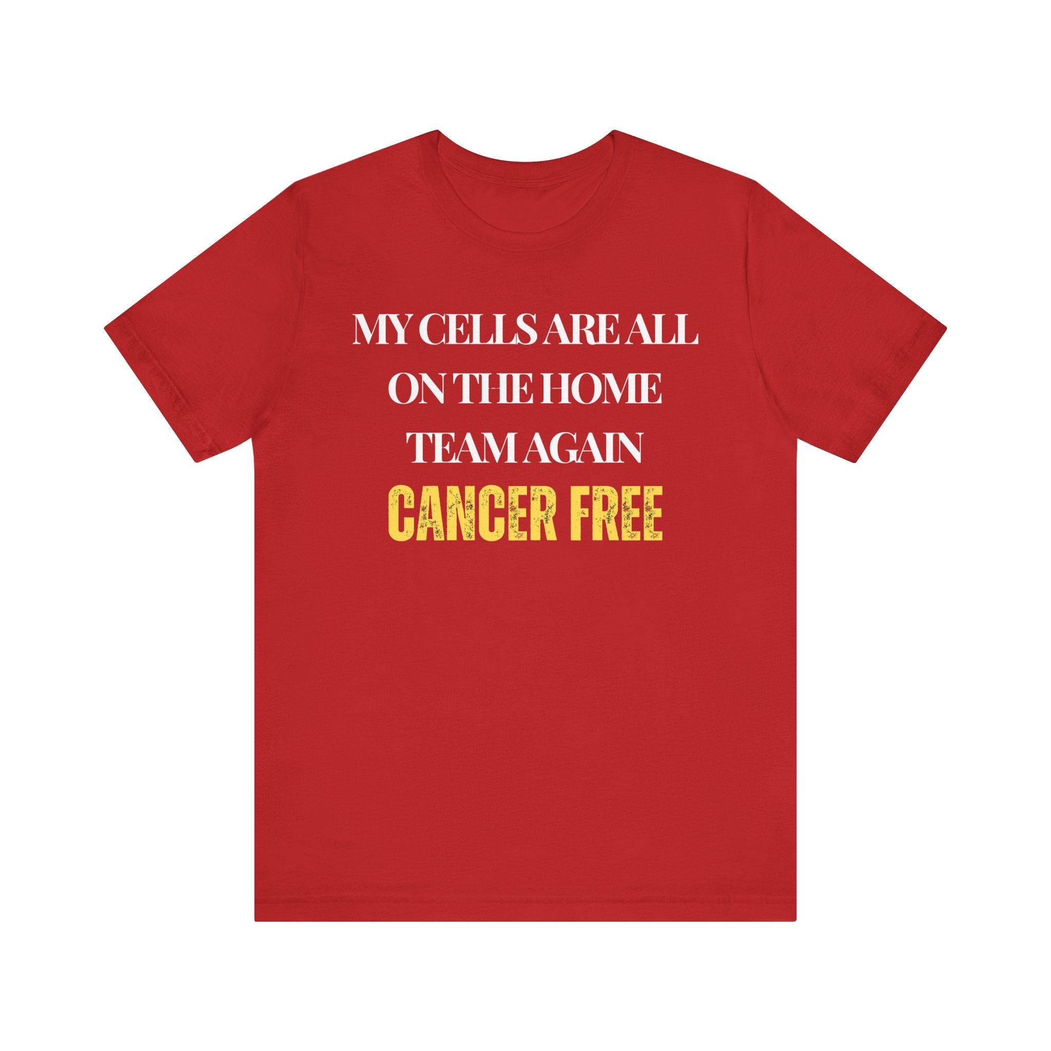 Cancer free Tee, Unisex Jersey Shirt, Motivational Gift, Spiritual Apparel, Perfect for Everyday Wear