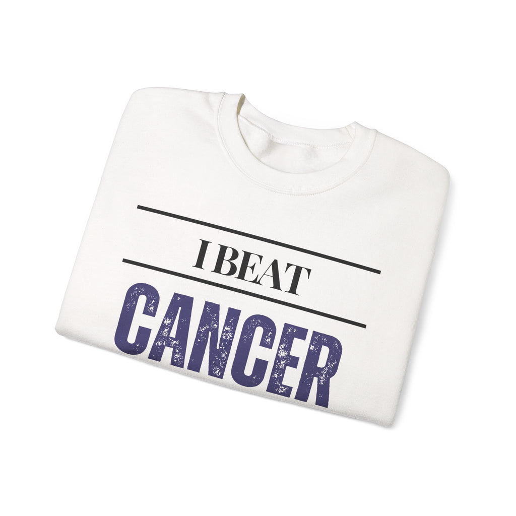 I beat cancer because my body is brilliant Sweatshirt | Inspirational Crewneck, Gift for Fitness Lovers, Motivational Apparel, Unisex Sweatshirt, Cozy Fitness Wear