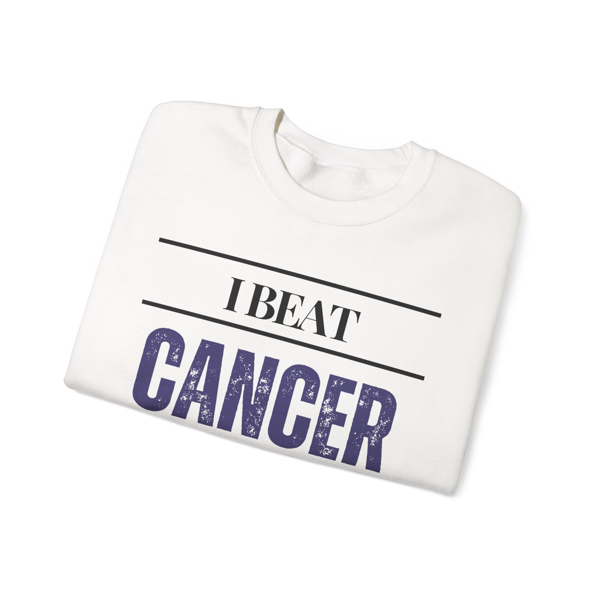 I beat cancer because my body is brilliant Sweatshirt | Inspirational Crewneck, Gift for Fitness Lovers, Motivational Apparel, Unisex Sweatshirt, Cozy Fitness Wear