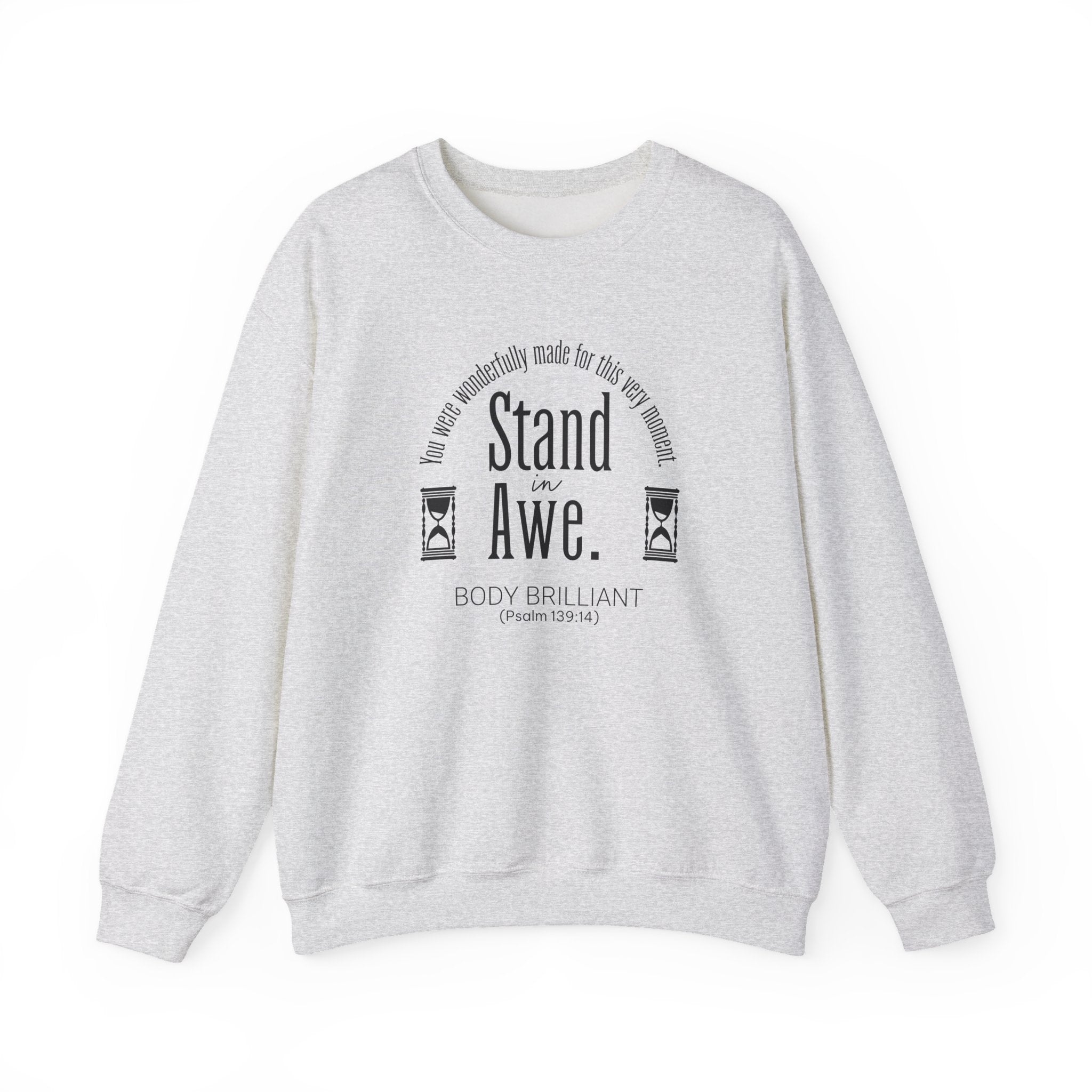 Stand in awe Sweatshirt | Inspirational Crewneck, Gift for Fitness Lovers, Motivational Apparel, Unisex Sweatshirt, Cozy Fitness Wear