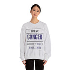 I beat cancer because my body is brilliant Sweatshirt | Inspirational Crewneck, Gift for Fitness Lovers, Motivational Apparel, Unisex Sweatshirt, Cozy Fitness Wear