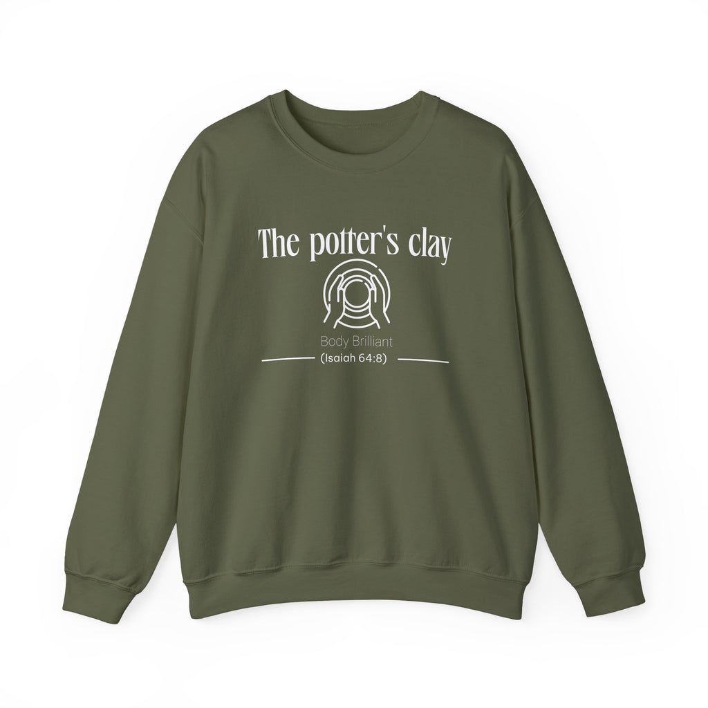 The Potter's Clay Sweatshirt | Inspirational Crewneck, Gift for Fitness Lovers, Motivational Apparel, Unisex Sweatshirt, Cozy Fitness Wear