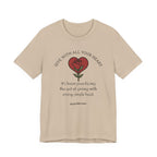 Giving With All Your Heart Inspirational Tee, Unisex Jersey Shirt, Motivational Gift, Spiritual Apparel, Perfect for Everyday Wear