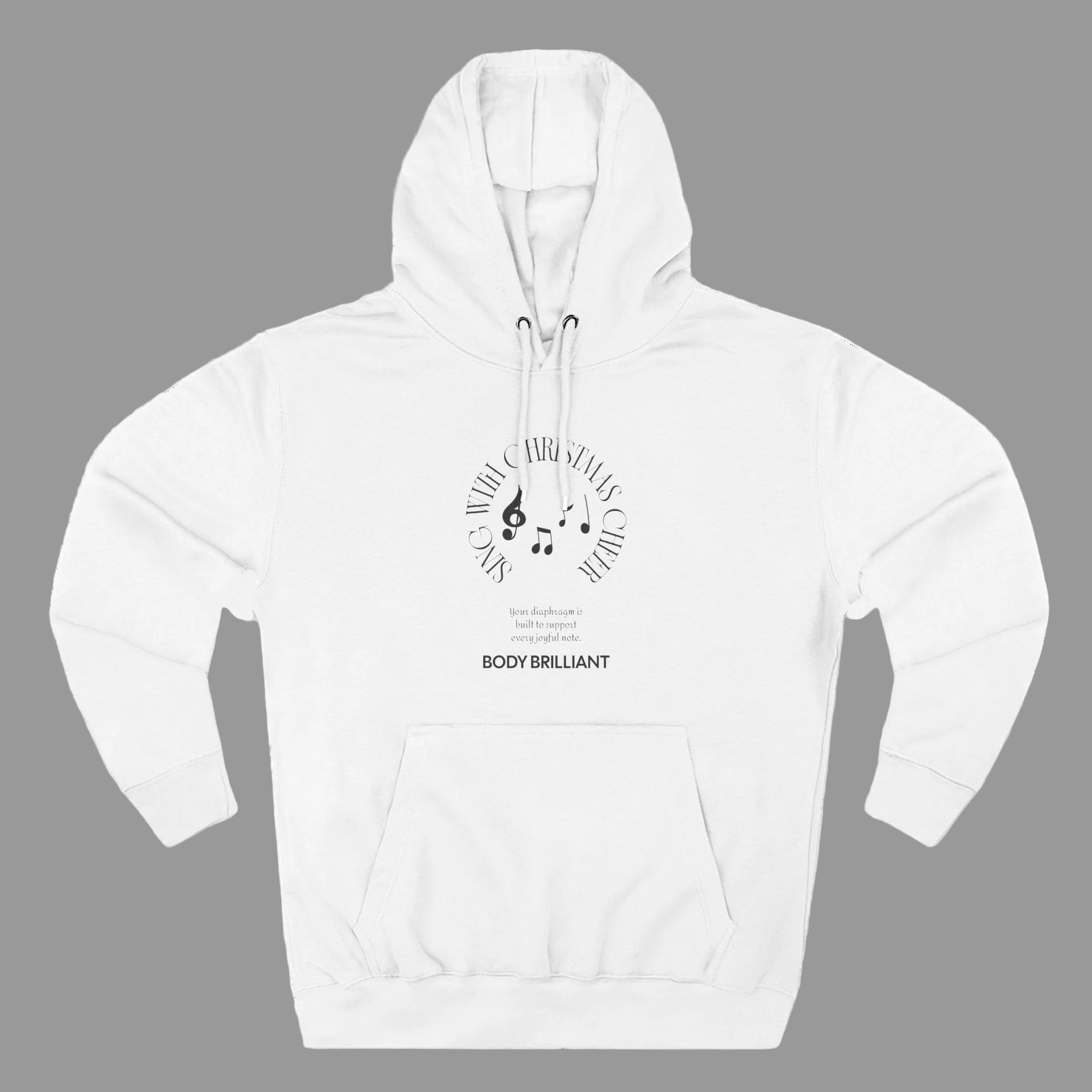 Sing with Christmas cheer Hoodie, Unisex Sweatshirt, Casual Wear, Gift for Her, Fall Fashion, Holiday Gift