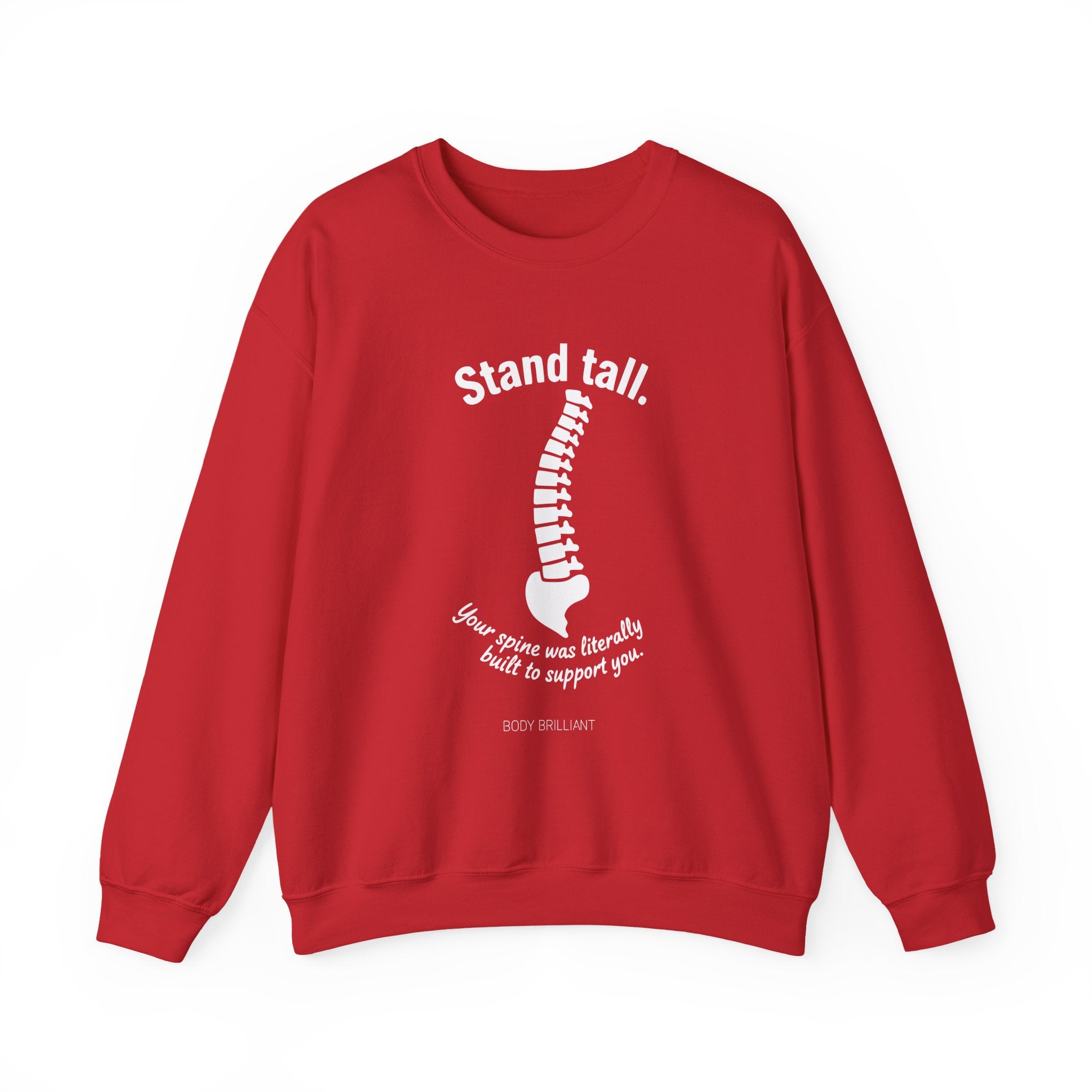 Stand tall Sweatshirt | Inspirational Crewneck, Gift for Fitness Lovers, Motivational Apparel, Unisex Sweatshirt, Cozy Fitness Wear