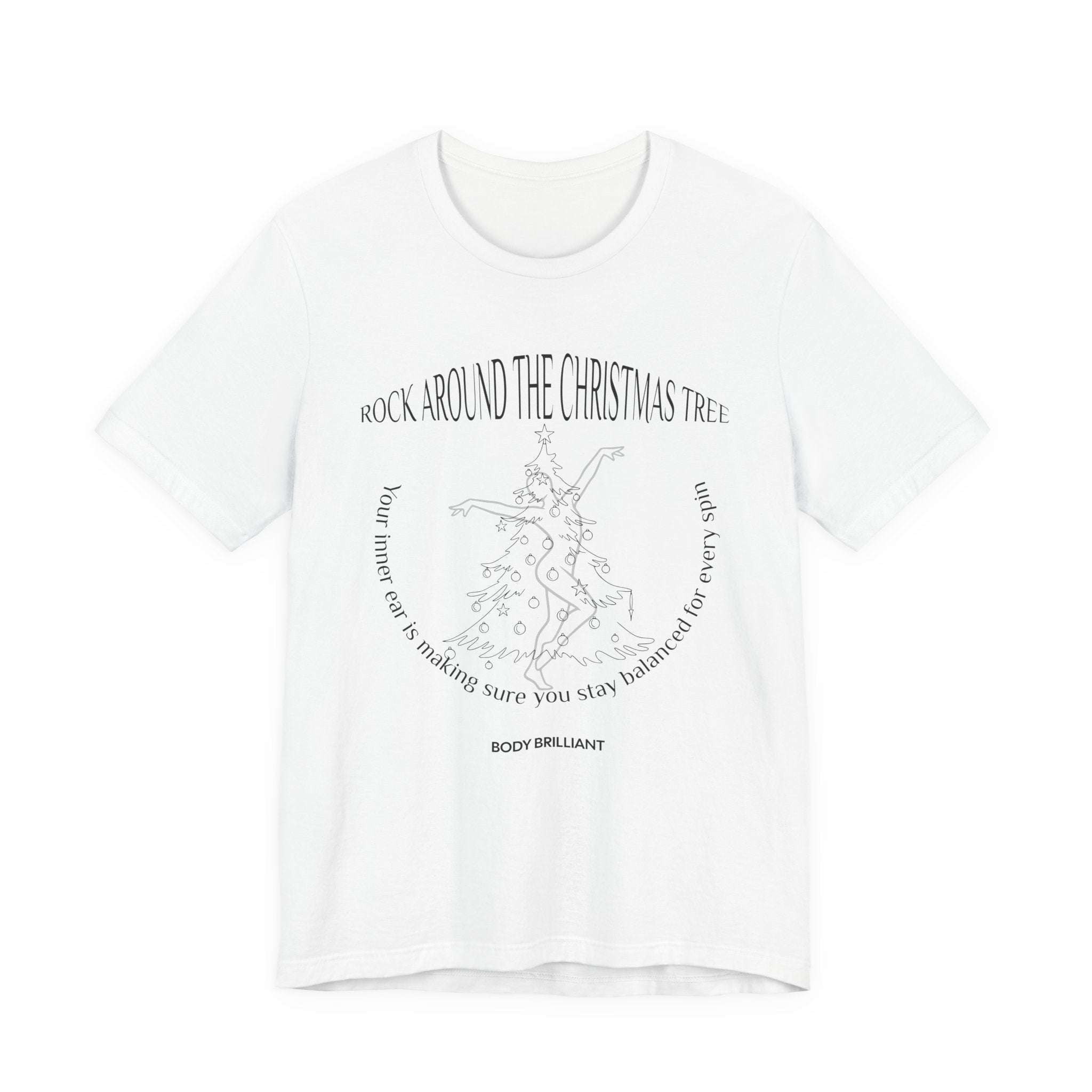 Rock around the Christmas tree Inspirational Tee, Unisex Jersey Shirt, Motivational Gift, Spiritual Apparel, Perfect for Everyday Wear