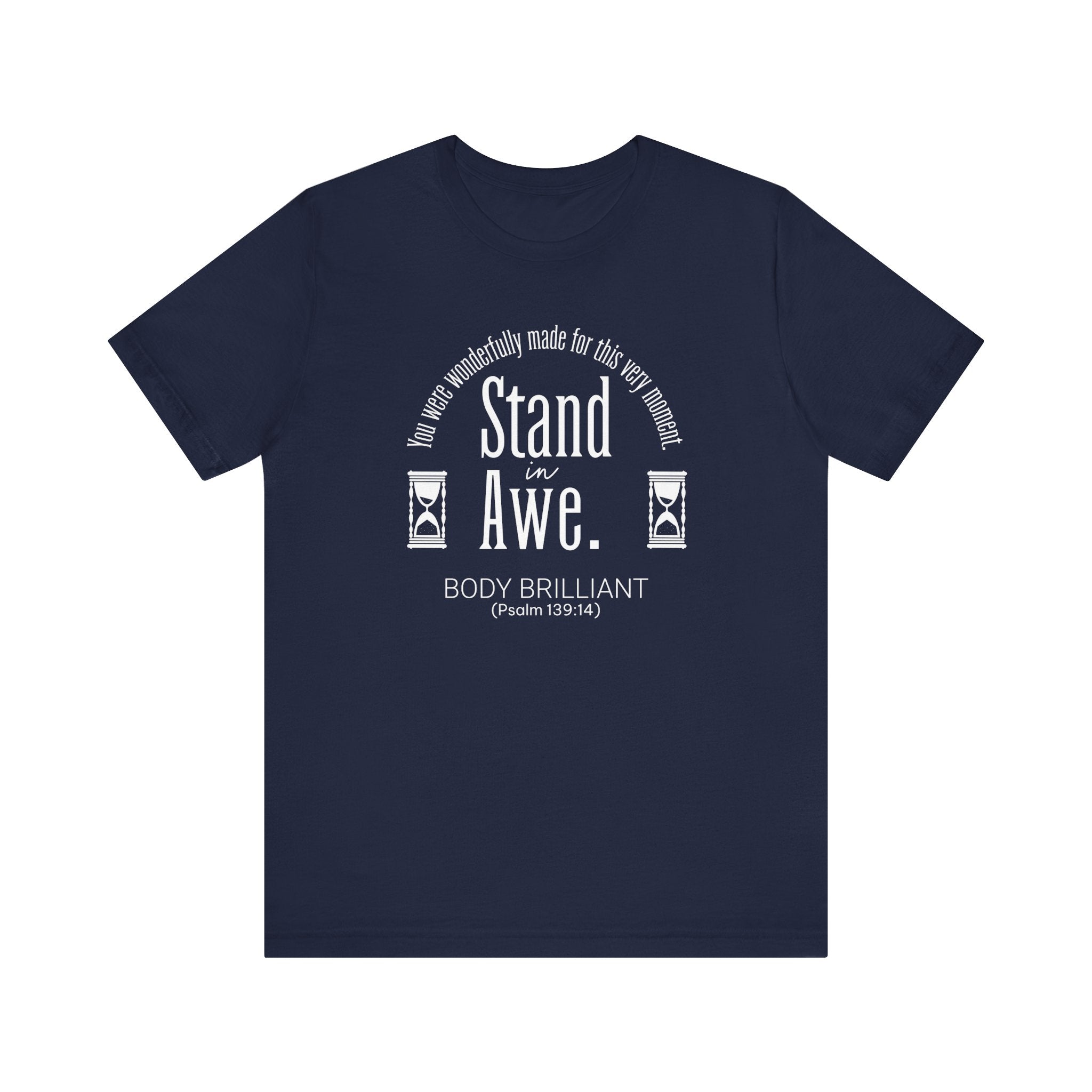 Stand in Awe Inspirational Tee, Unisex Jersey Shirt, Motivational Gift, Spiritual Apparel, Perfect for Everyday Wear