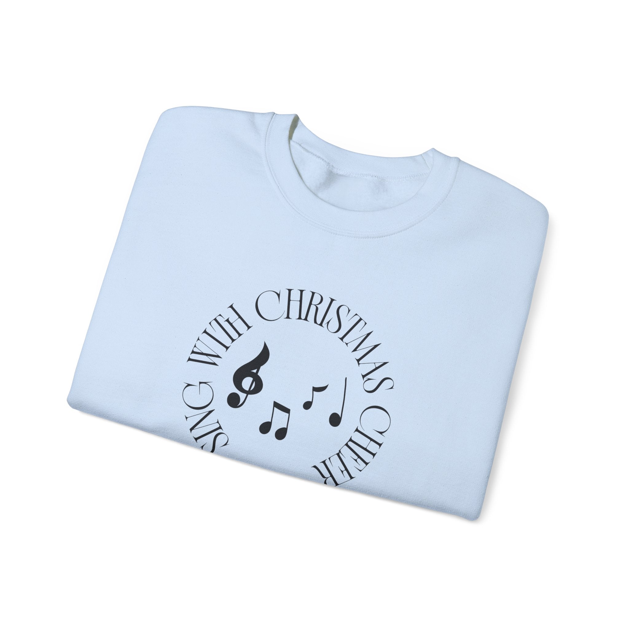 Sing with Christmas cheer Sweatshirt | Inspirational Crewneck, Gift for Fitness Lovers, Motivational Apparel, Unisex Sweatshirt, Cozy Fitness Wear