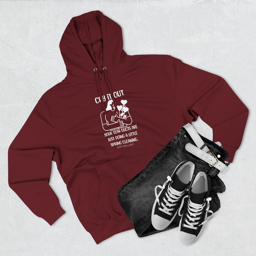 Cry it out Hoodie, Unisex Sweatshirt, Casual Wear, Gift for Her, Fall Fashion, Holiday Gift