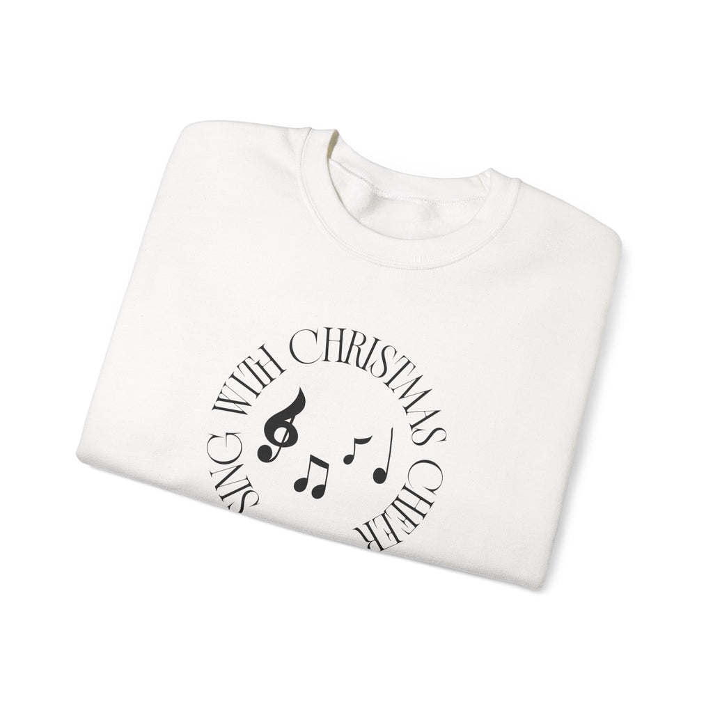 Sing with Christmas cheer Sweatshirt | Inspirational Crewneck, Gift for Fitness Lovers, Motivational Apparel, Unisex Sweatshirt, Cozy Fitness Wear