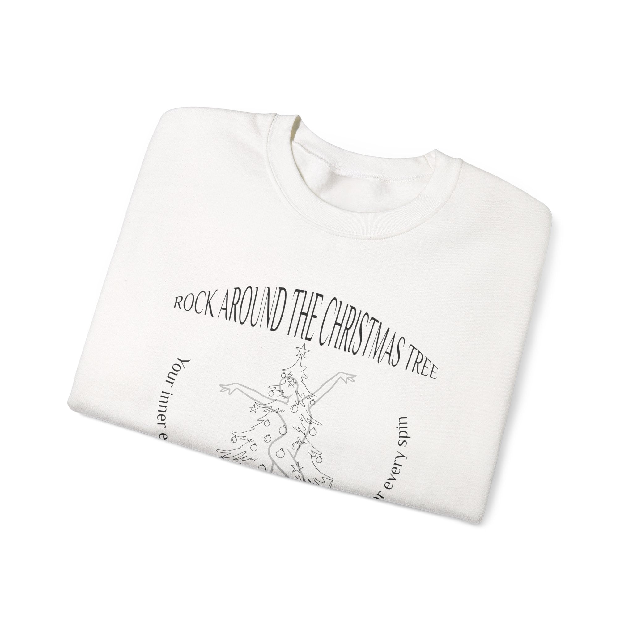 Rock around the Christmas tree Sweatshirt | Inspirational Crewneck, Gift for Fitness Lovers, Motivational Apparel, Unisex Sweatshirt, Cozy Fitness Wear