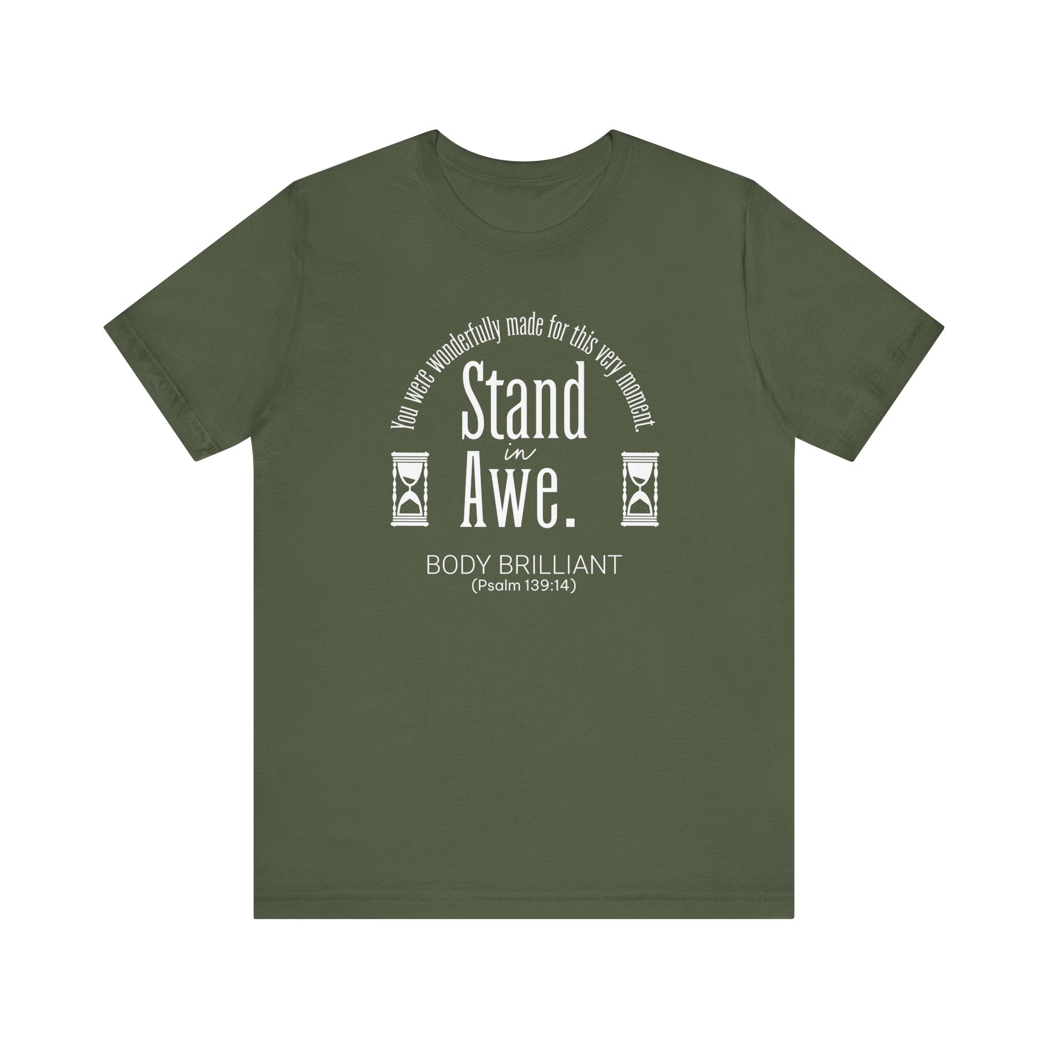Stand in Awe Inspirational Tee, Unisex Jersey Shirt, Motivational Gift, Spiritual Apparel, Perfect for Everyday Wear