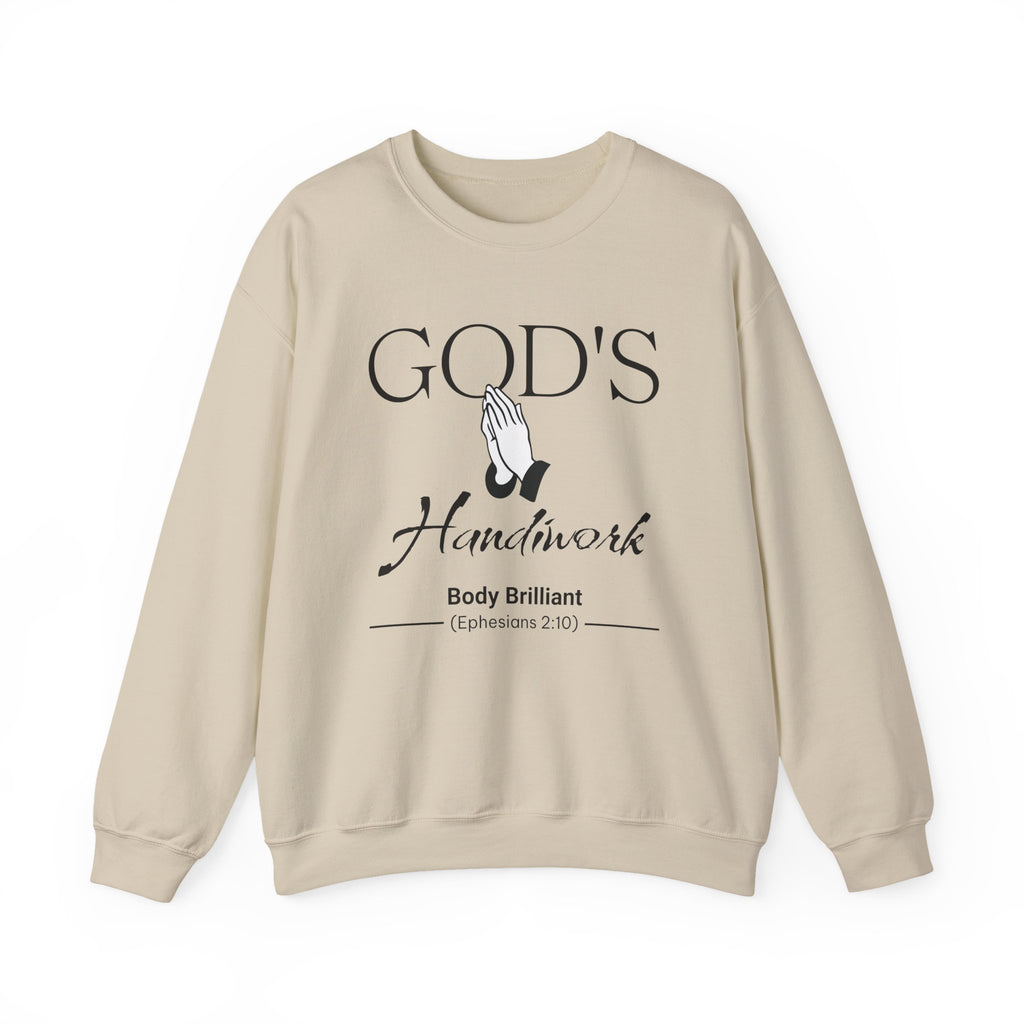 God's Handiwork Sweatshirt | Inspirational Crewneck, Gift for Fitness Lovers, Motivational Apparel, Unisex Sweatshirt, Cozy Fitness Wear