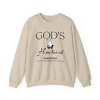 God's Handiwork Sweatshirt | Inspirational Crewneck, Gift for Fitness Lovers, Motivational Apparel, Unisex Sweatshirt, Cozy Fitness Wear