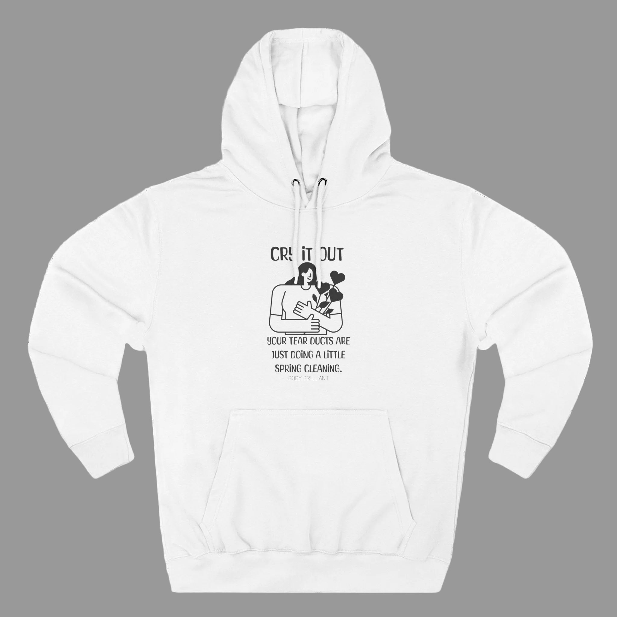 Cry it out Hoodie, Unisex Sweatshirt, Casual Wear, Gift for Her, Fall Fashion, Holiday Gift