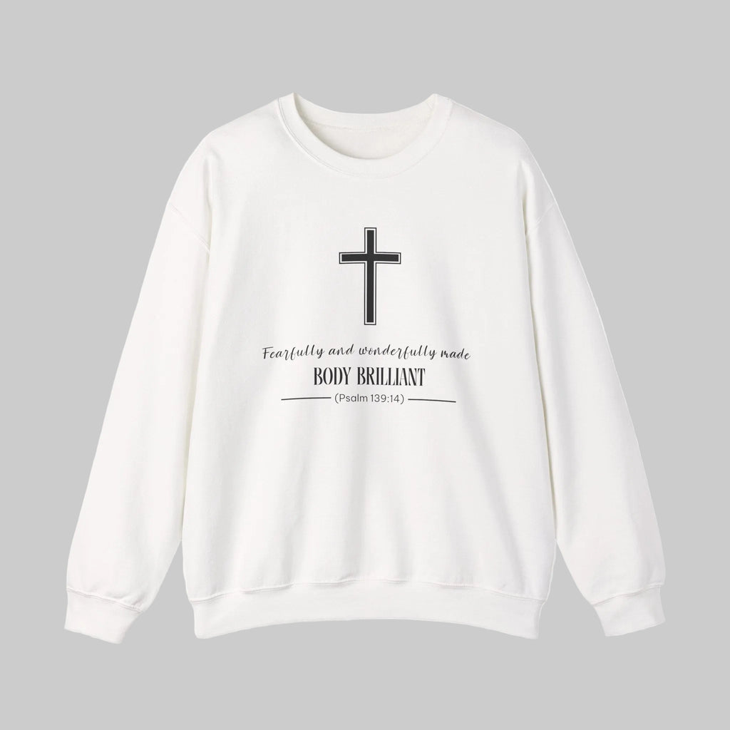 Fearfully and Wonderfully Made Sweatshirt | Inspirational Crewneck, Gift for Fitness Lovers, Motivational Apparel, Unisex Sweatshirt, Cozy Fitness Wear