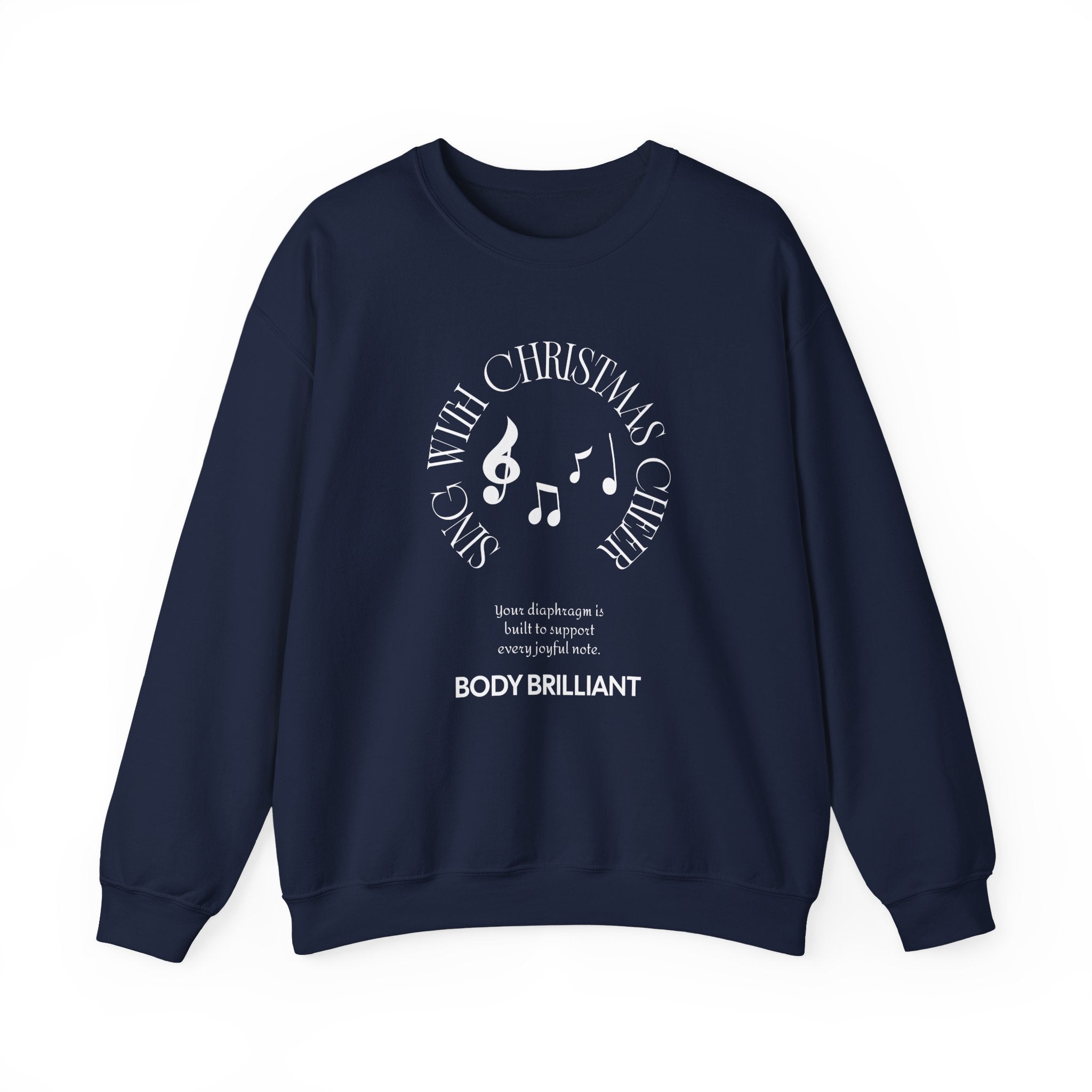 Sing with Christmas cheer Sweatshirt | Inspirational Crewneck, Gift for Fitness Lovers, Motivational Apparel, Unisex Sweatshirt, Cozy Fitness Wear