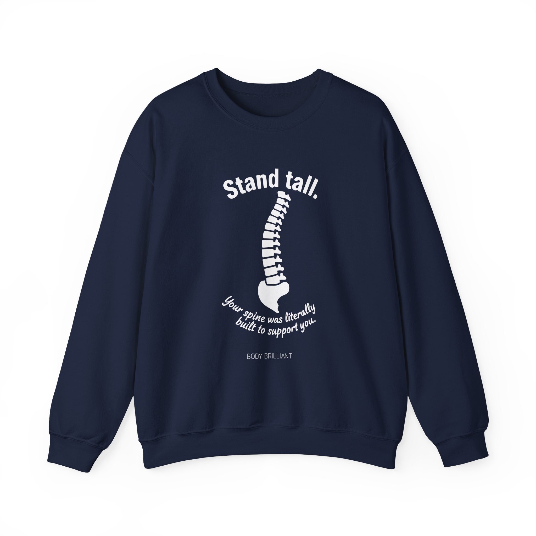 Stand tall Sweatshirt | Inspirational Crewneck, Gift for Fitness Lovers, Motivational Apparel, Unisex Sweatshirt, Cozy Fitness Wear