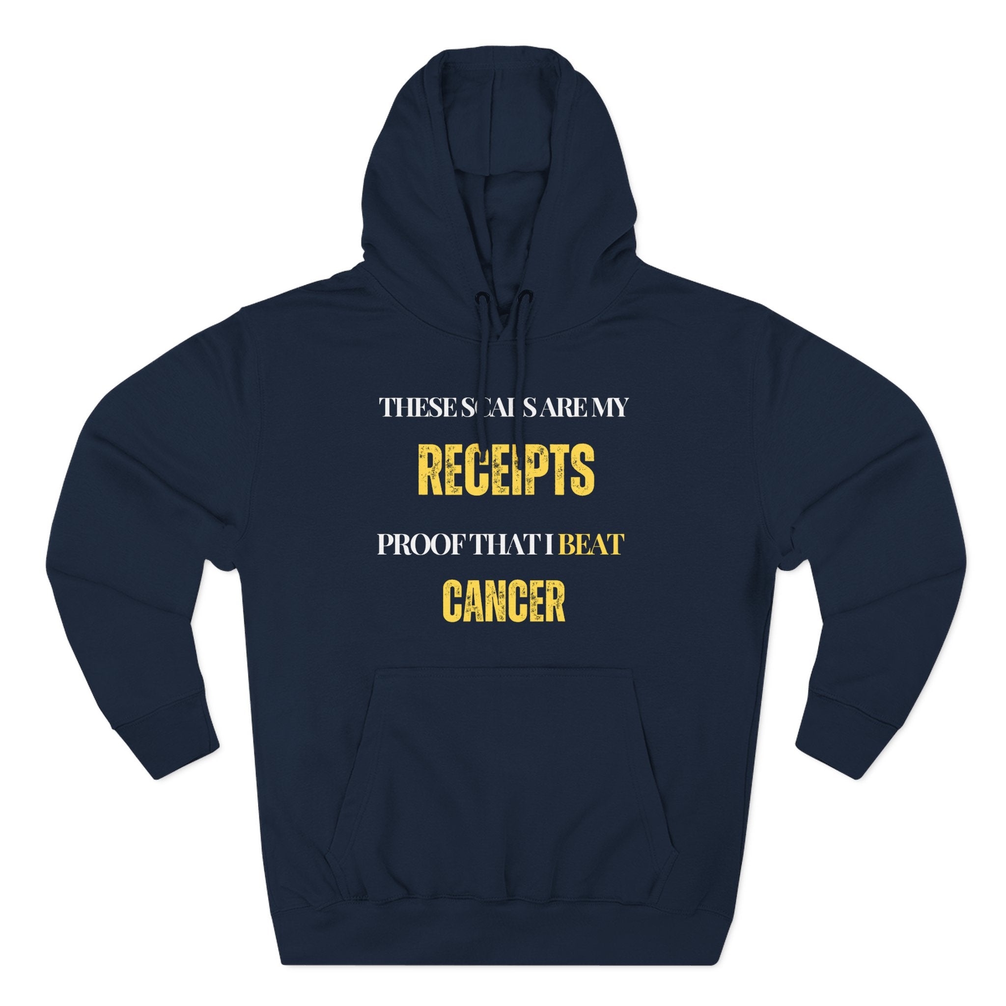 These scars are my receipts. Proof that I beat cancer Hoodie, Unisex Sweatshirt, Casual Wear, Gift for Her, Fall Fashion, Holiday Gift