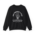 Give yourself a hand Sweatshirt | Inspirational Crewneck, Gift for Fitness Lovers, Motivational Apparel, Unisex Sweatshirt, Cozy Fitness Wear