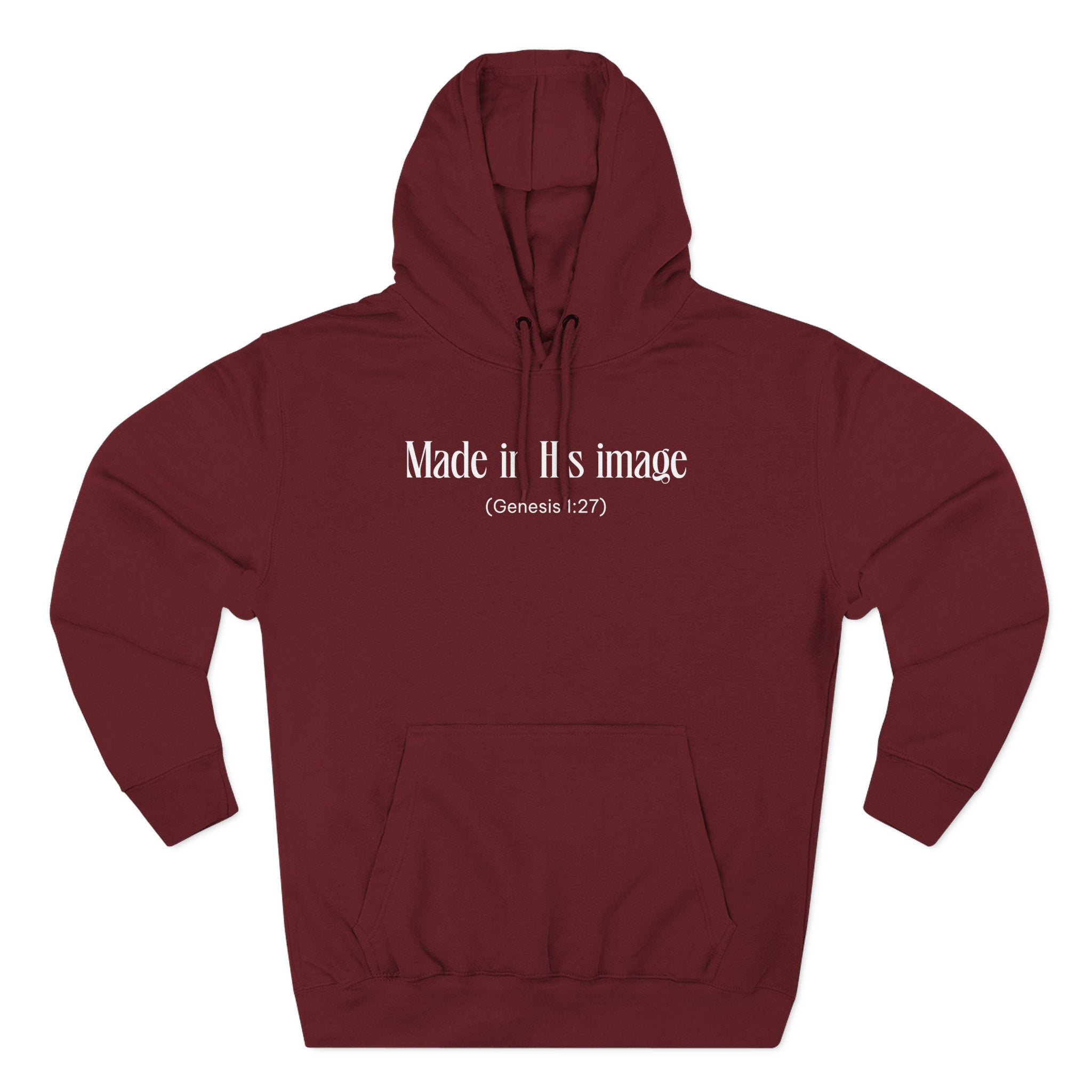 Made in his image Hoodie, Unisex Sweatshirt, Casual Wear, Gift for Her, Fall Fashion, Holiday Gift