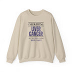 I'm fighting liver cancer Sweatshirt | Inspirational Crewneck, Gift for Fitness Lovers, Motivational Apparel, Unisex Sweatshirt, Cozy Fitness Wear