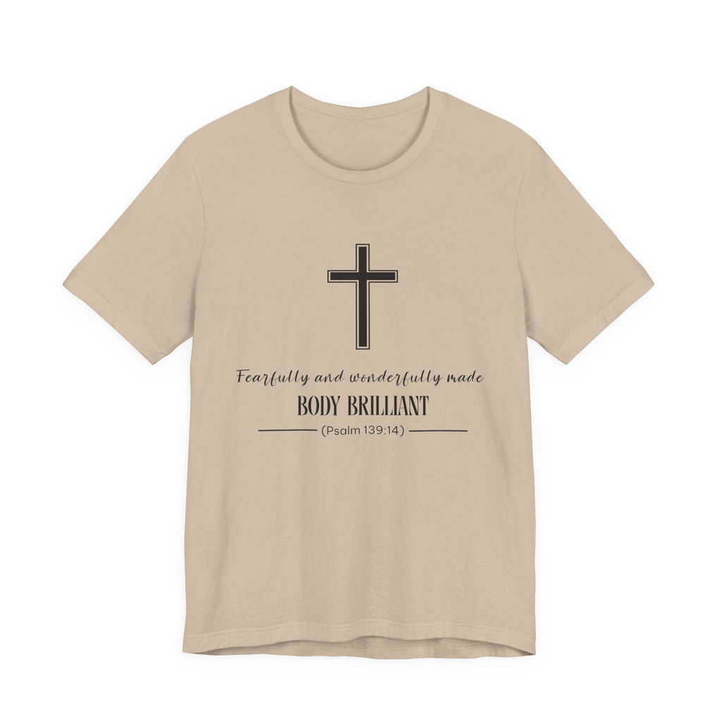 Fearfully and Wonderfully Made Inspirational Tee, Unisex Jersey Shirt, Motivational Gift, Spiritual Apparel, Perfect for Everyday Wear