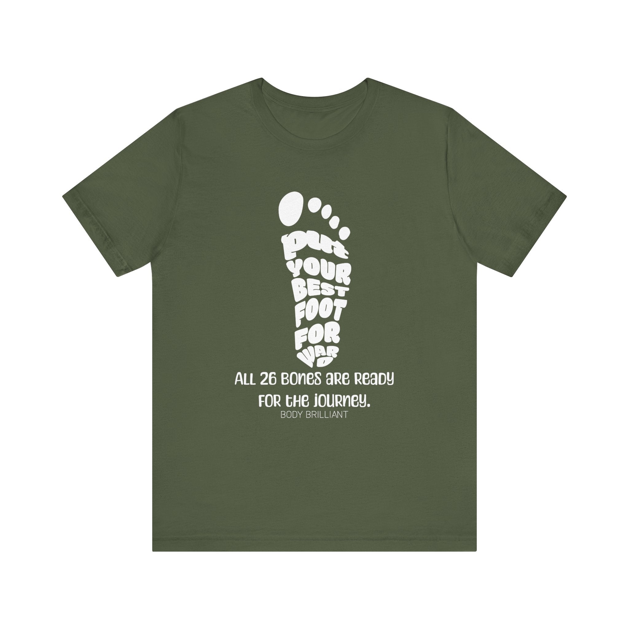 Put your best foot forward Inspirational Tee, Unisex Jersey Shirt, Motivational Gift, Spiritual Apparel, Perfect for Everyday Wear