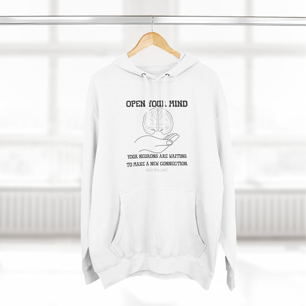 Open your mind Hoodie, Unisex Sweatshirt, Casual Wear, Gift for Her, Fall Fashion, Holiday Gift