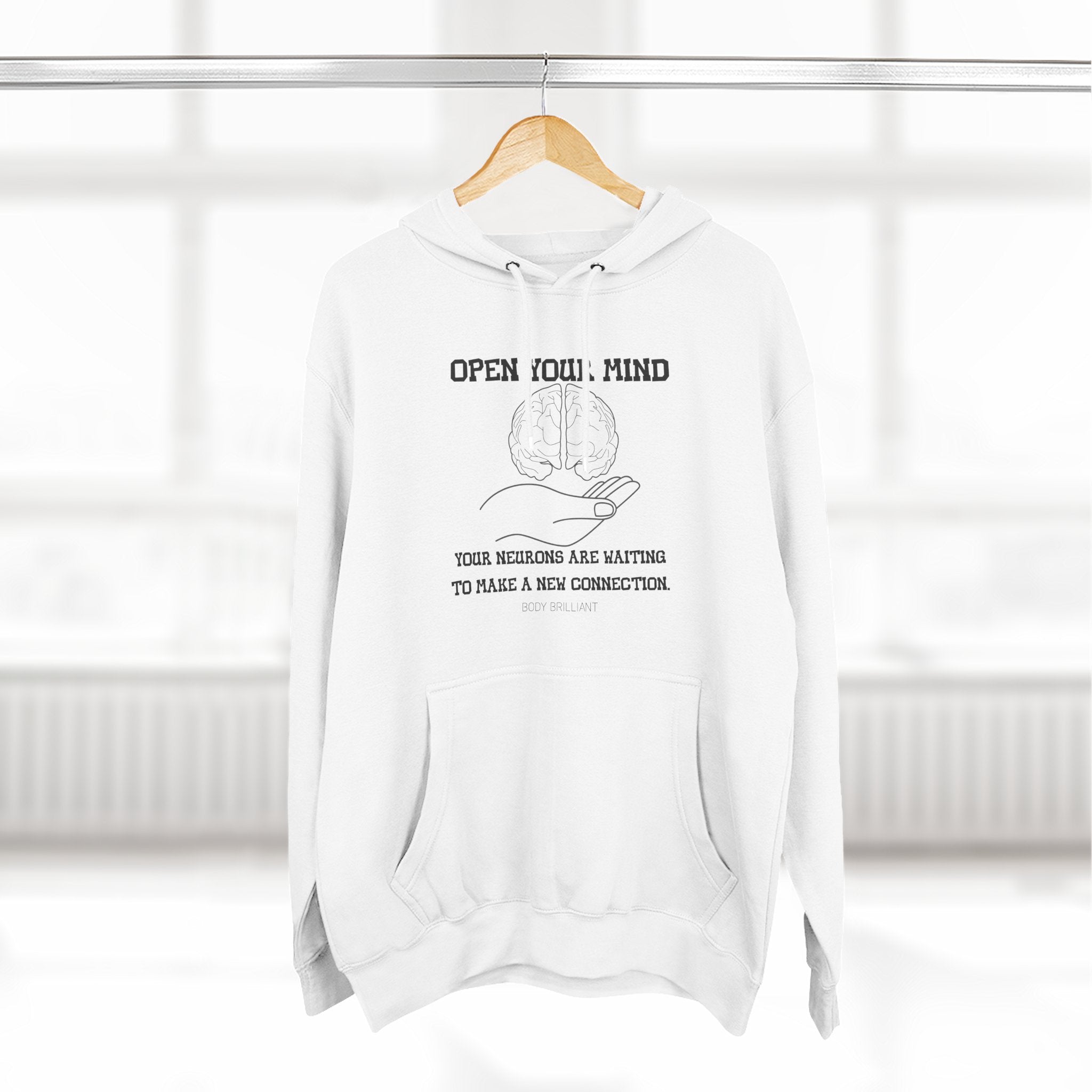 Open your mind Hoodie, Unisex Sweatshirt, Casual Wear, Gift for Her, Fall Fashion, Holiday Gift