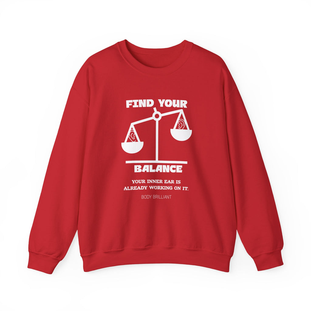 Find your balance Sweatshirt | Inspirational Crewneck, Gift for Fitness Lovers, Motivational Apparel, Unisex Sweatshirt, Cozy Fitness Wear
