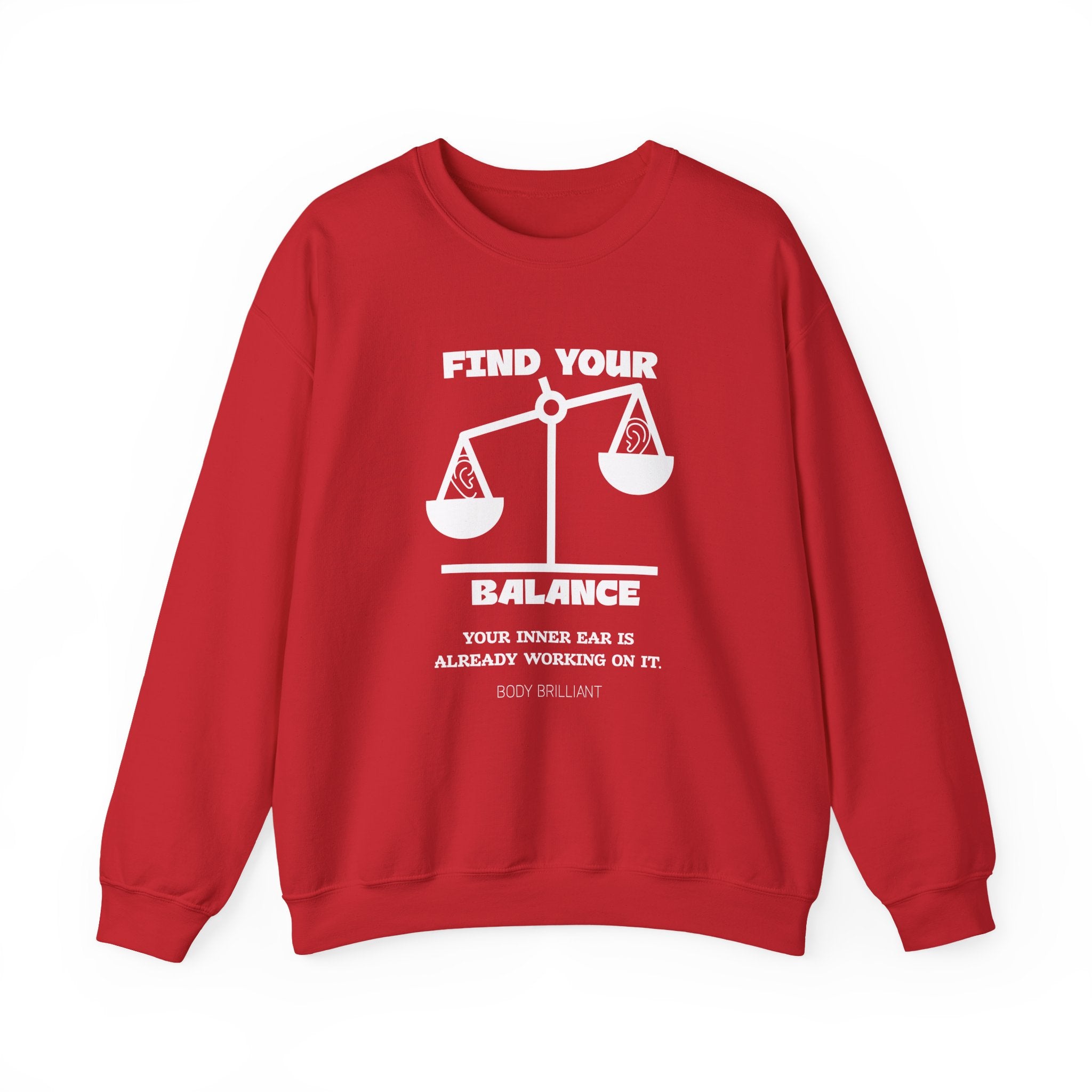 Find your balance Sweatshirt | Inspirational Crewneck, Gift for Fitness Lovers, Motivational Apparel, Unisex Sweatshirt, Cozy Fitness Wear
