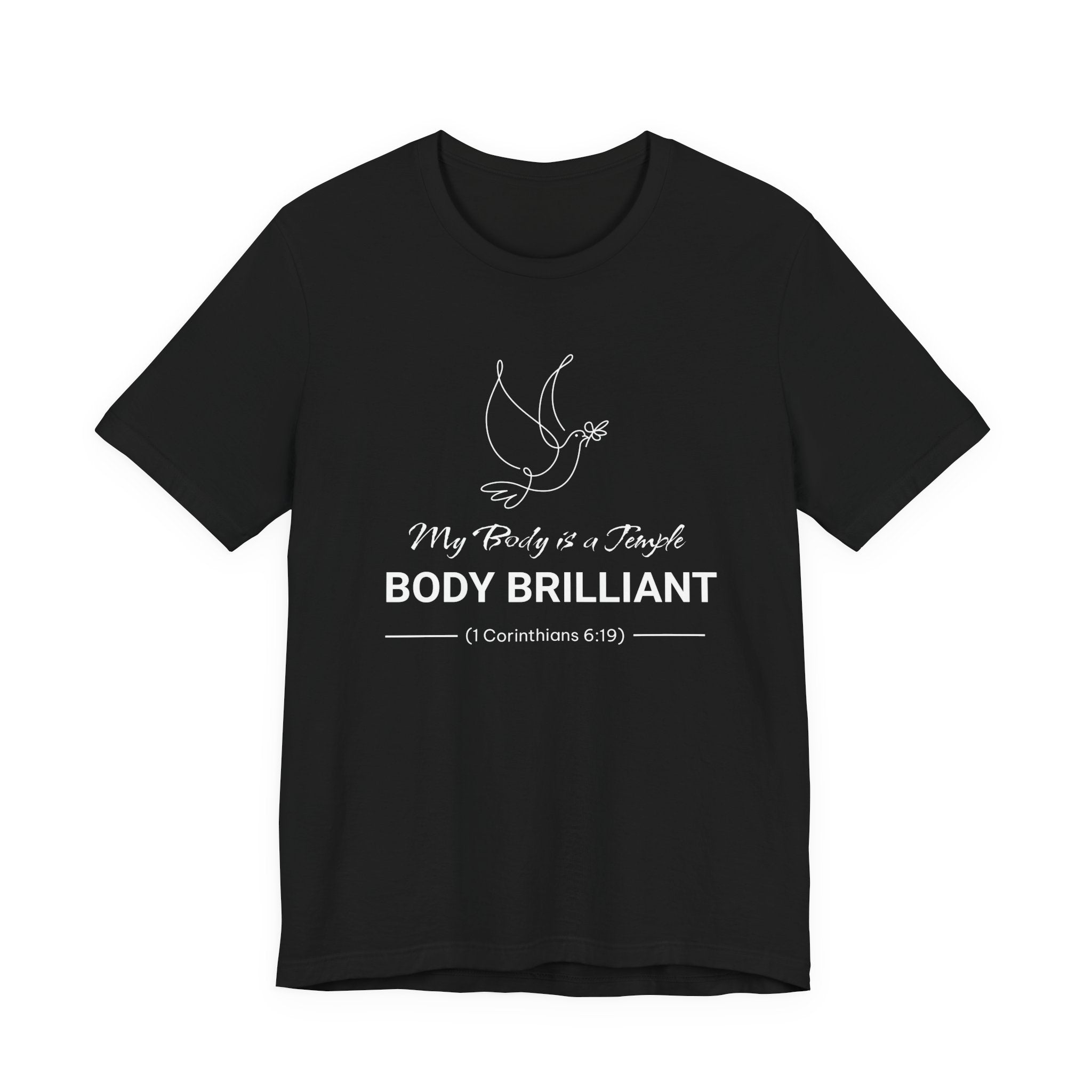 My Body is a Temple  Inspirational Tee, Unisex Jersey Shirt, Motivational Gift, Spiritual Apparel, Perfect for Everyday Wear