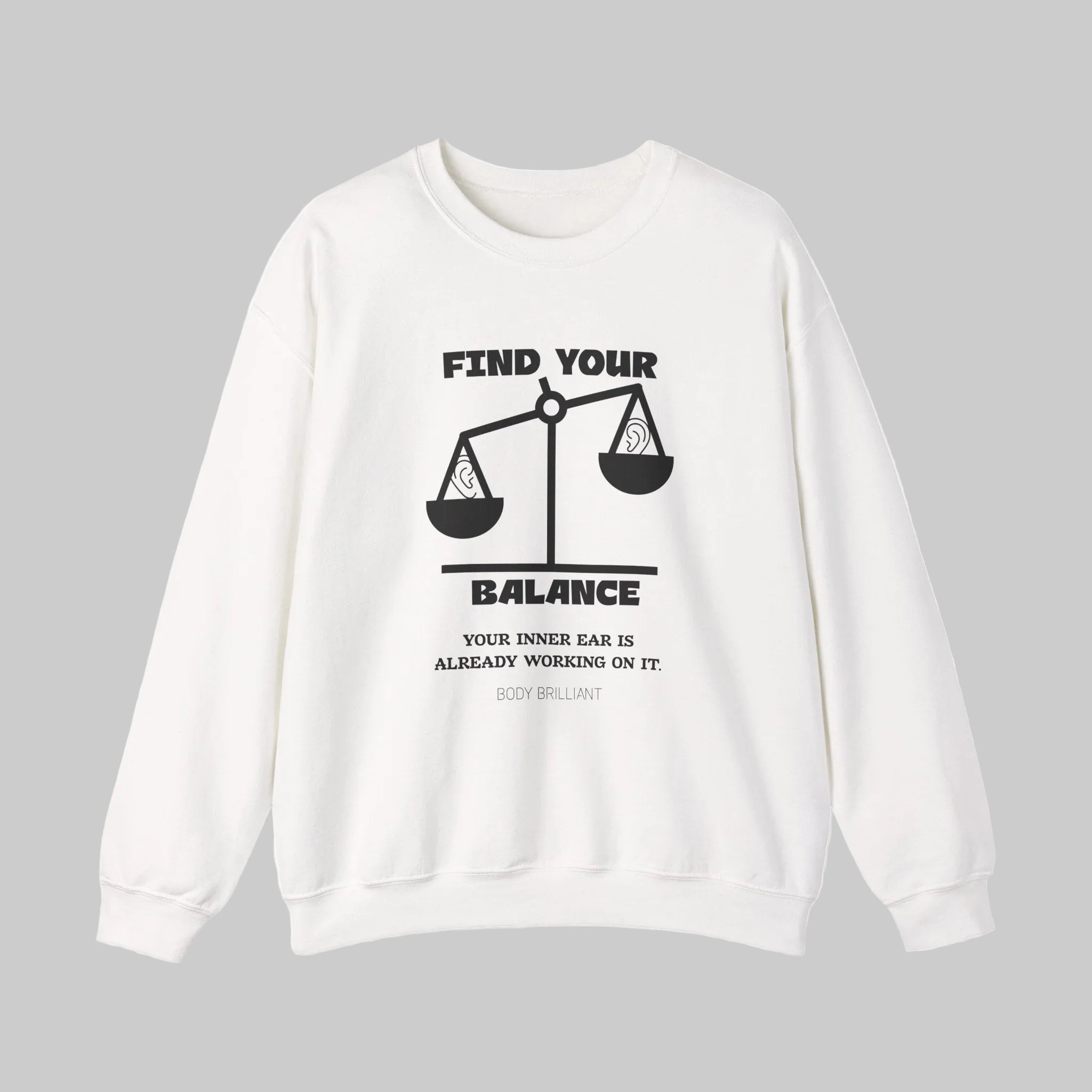 Find your balance Sweatshirt | Inspirational Crewneck, Gift for Fitness Lovers, Motivational Apparel, Unisex Sweatshirt, Cozy Fitness Wear