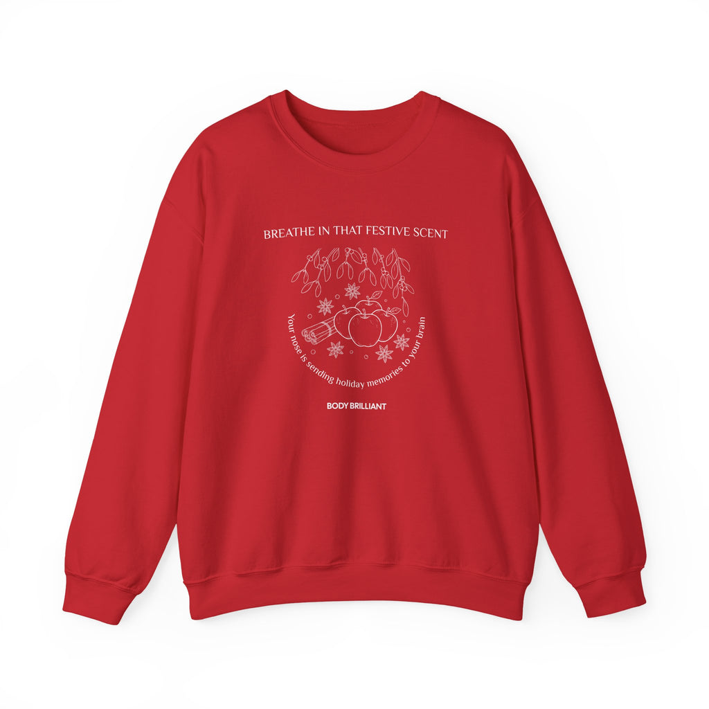 Breathe in that festive scent Sweatshirt | Inspirational Crewneck, Gift for Fitness Lovers, Motivational Apparel, Unisex Sweatshirt, Cozy Fitness Wear