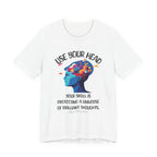 Use your head Inspirational Tee, Unisex Jersey Shirt, Motivational Gift, Spiritual Apparel, Perfect for Everyday Wear