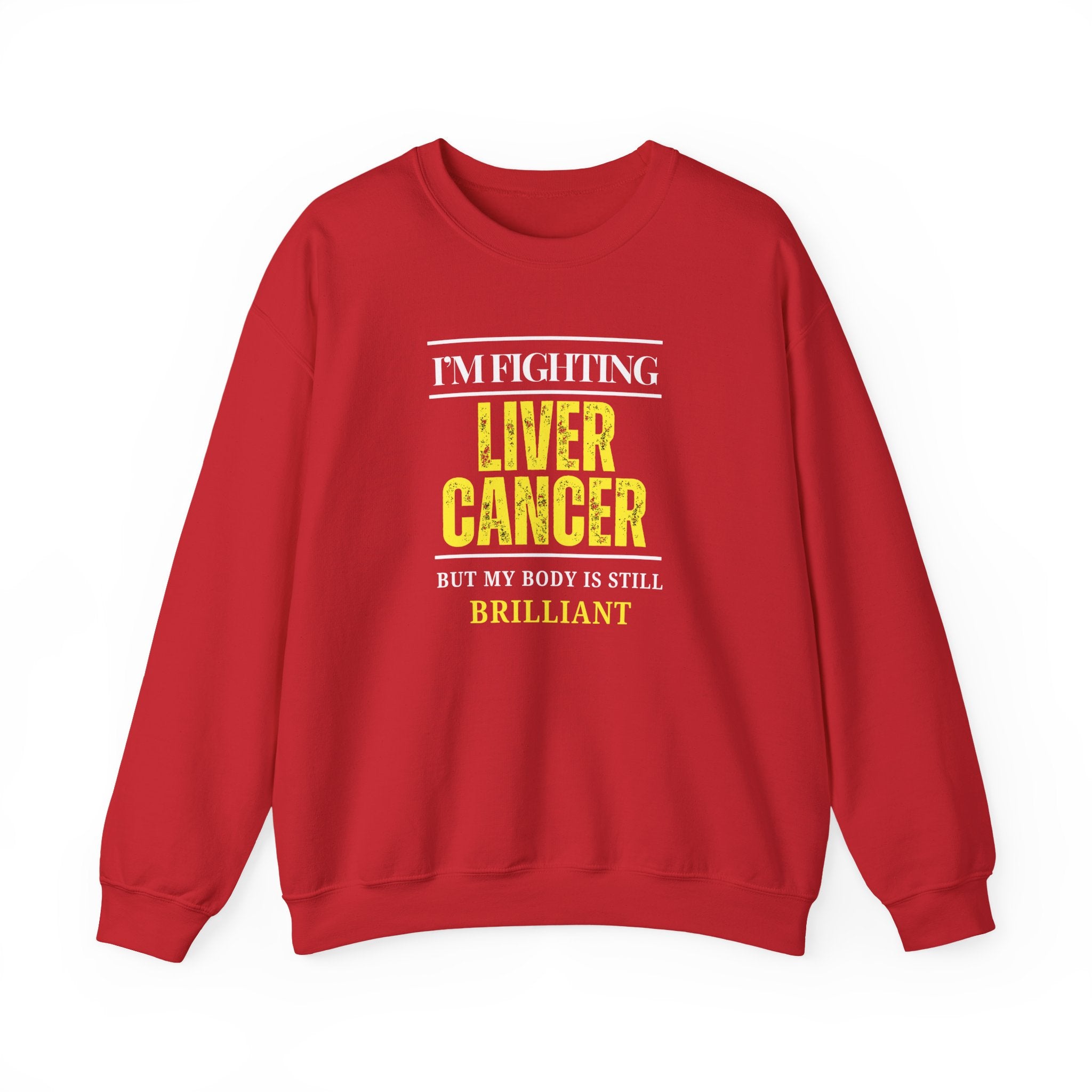 I'm fighting liver cancer Sweatshirt | Inspirational Crewneck, Gift for Fitness Lovers, Motivational Apparel, Unisex Sweatshirt, Cozy Fitness Wear