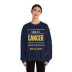 I beat cancer because my body is brilliant Sweatshirt | Inspirational Crewneck, Gift for Fitness Lovers, Motivational Apparel, Unisex Sweatshirt, Cozy Fitness Wear
