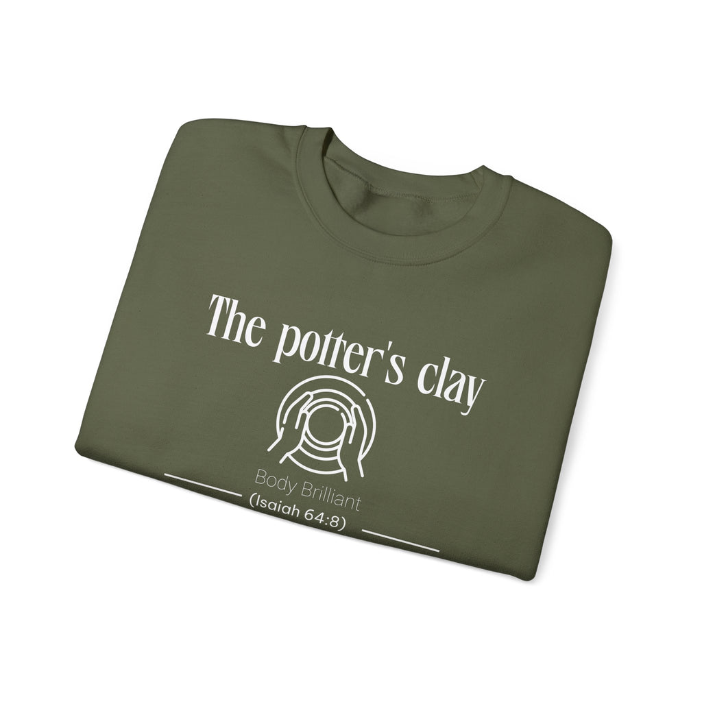 The Potter's Clay Sweatshirt | Inspirational Crewneck, Gift for Fitness Lovers, Motivational Apparel, Unisex Sweatshirt, Cozy Fitness Wear