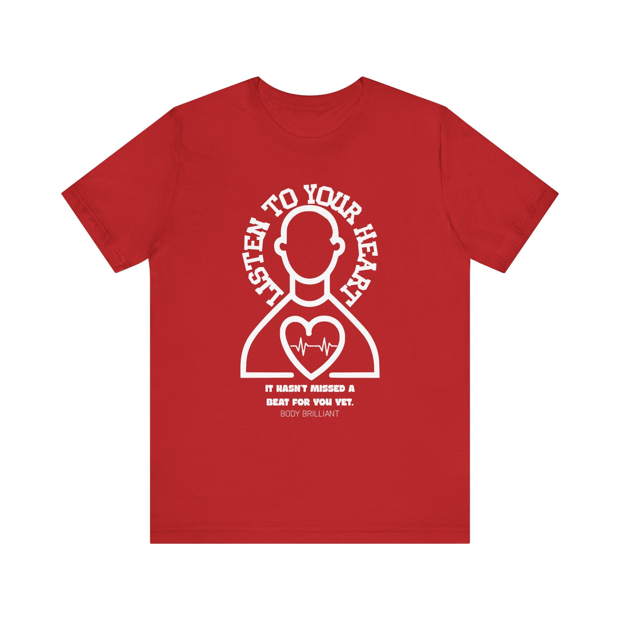 Listen to your heart Inspirational Tee, Unisex Jersey Shirt, Motivational Gift, Spiritual Apparel, Perfect for Everyday Wear