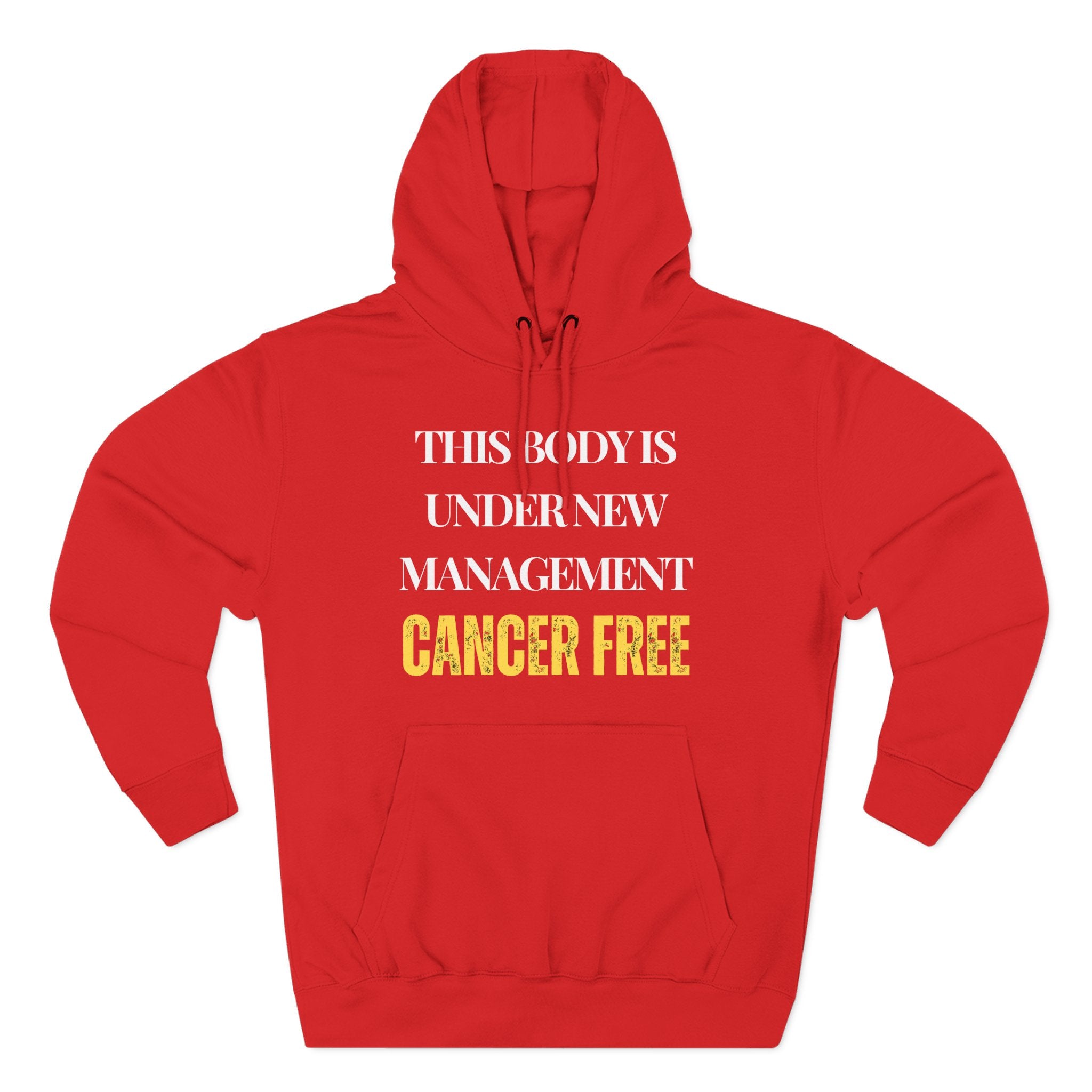 This body is under new management. Cancer free Hoodie, Unisex Sweatshirt, Casual Wear, Gift for Her, Fall Fashion, Holiday Gift
