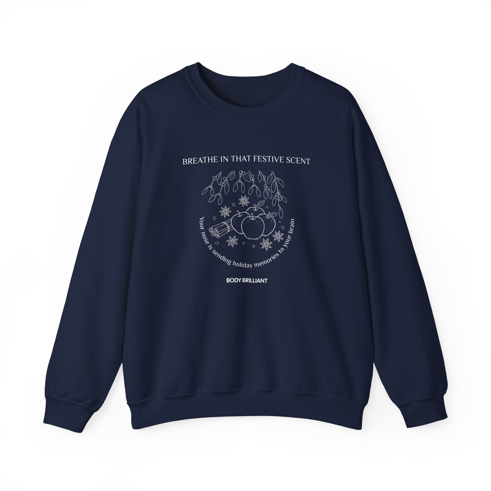 Breathe in that festive scent Sweatshirt | Inspirational Crewneck, Gift for Fitness Lovers, Motivational Apparel, Unisex Sweatshirt, Cozy Fitness Wear