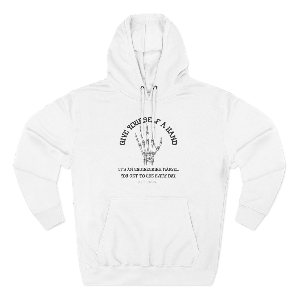 Give yourself a hand Hoodie, Unisex Sweatshirt, Casual Wear, Gift for Her, Fall Fashion, Holiday Gift