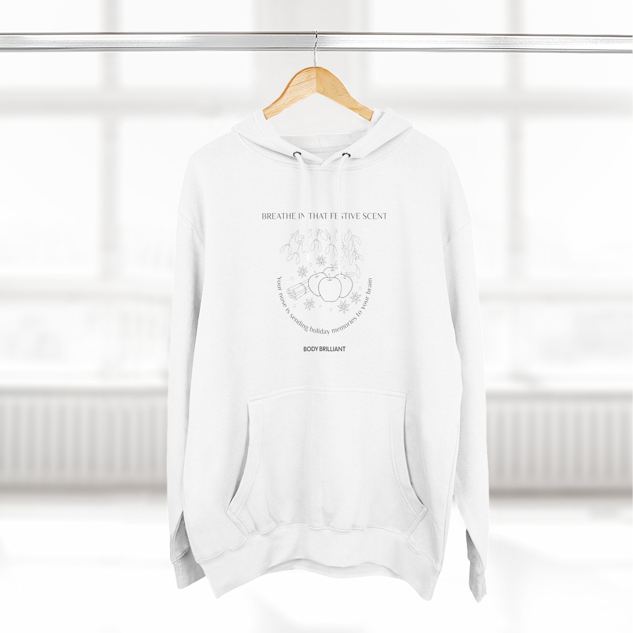 Breathe in that festive scent Hoodie, Unisex Sweatshirt, Casual Wear, Gift for Her, Fall Fashion, Holiday Gift